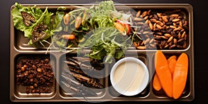 The solution to the problem of nutritional deficiencies is the cultivation of edible insects.