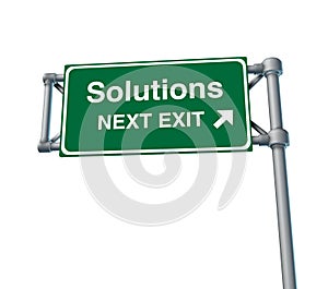 Solutions Freeway Exit Sign highway street