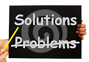 Solutions Not Problems Notice On Board