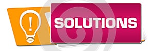 Solutions Pink Orange Rounded Horizontal