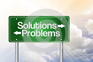 Solutions, Problems Green Road Sign