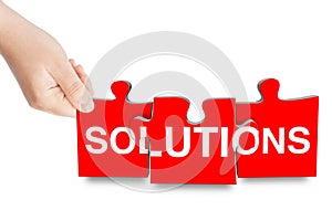 Solutions sign puzzle