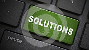 Solutions text button on keyboard