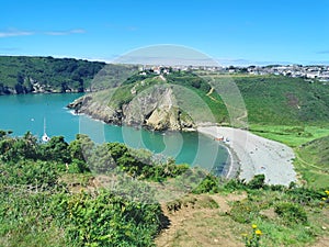 Solva bay on a warm summers day