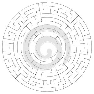 Solvable maze labyrinth vector ilustration
