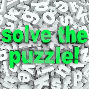 Solve The Puzzle Word Search Jumble Difficult Letter Challenge