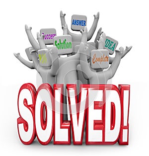Solved People Cheering Solution Answer Plan Goal Achieved photo