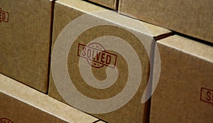 Solved stamp and hand stamping