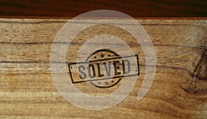 Solved stamp and hand stamping