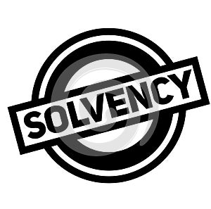 Solvency black stamp