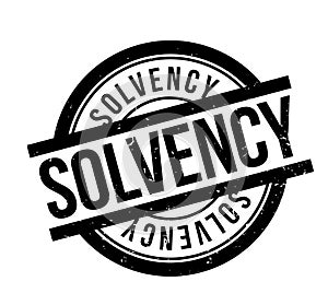 Solvency rubber stamp photo