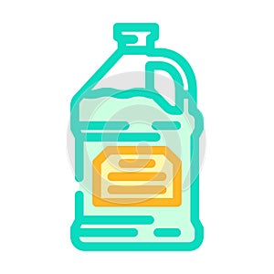solvent dry cleaning color icon vector illustration