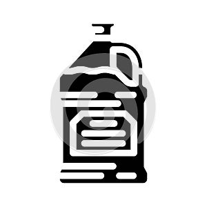 solvent dry cleaning glyph icon vector illustration