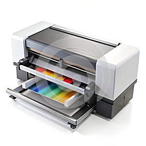 Solvent Printer 3D Illustration Isolated on White Background