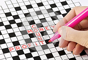 Solving crossword