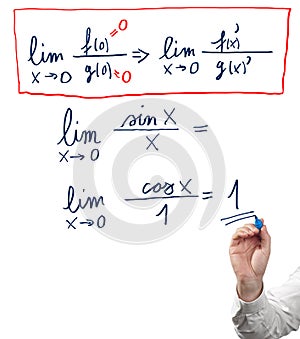 Solving limit equation. photo