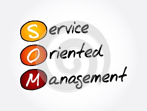 SOM - Service Oriented Management acronym, business concept background