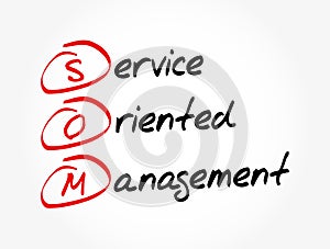 SOM - Service Oriented Management acronym, business concept background