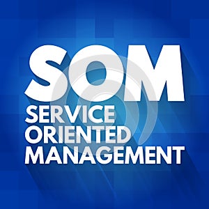 SOM - Service Oriented Management acronym, business concept background