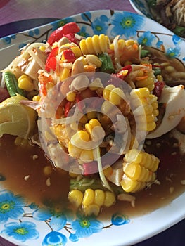 Som Tam food cuisine from Thailand