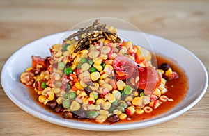 Som Tum or corn Salad, Corn Pok Pok