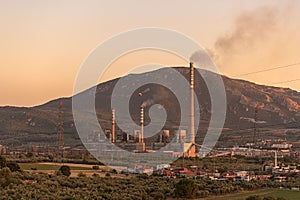 Soma power plant is a 990 MW coal fired power plant in Manisa Soma in western Turkey photo