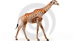 Somali Giraffe, commonly known as Reticulated Giraffe. AI Generative