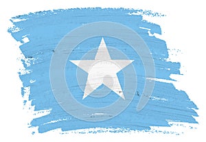 Somalia flag background paint splash brushstroke