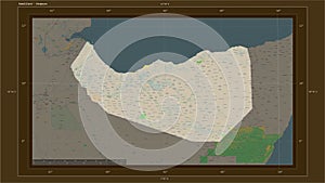 Somaliland highlighted - composition. Topo French