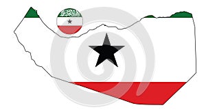 Somaliland Map and Flag