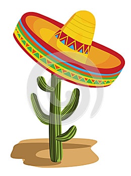 Sombrero on Cactus photo