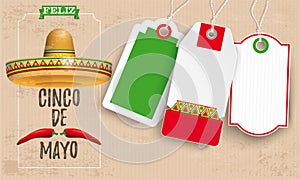Sombrero Cinco De Mayo Chili Vintage