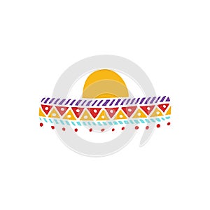 Sombrero doodle icon photo