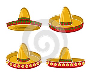 Sombrero set. Vector