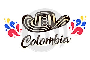 Sombrero Vueltiao Colombia illustration photo