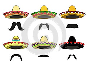 Sombreros and mustaches photo