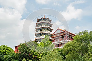 Some building of Eight Trigram Mountains Buddha Landscape