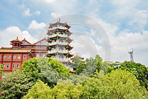 Some building of Eight Trigram Mountains Buddha Landscape photo