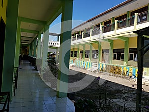 Some classrooms seen from hall photo
