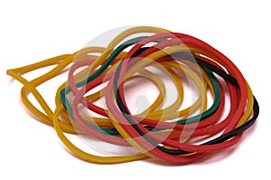 Some colorful rubber bands