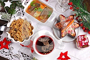 Some dishes for traditional polish christmas eve supper