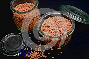 Dried red lentils