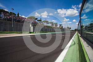 Some drift on the ashpalt of the autodrom