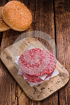 Some fresh made Burgers