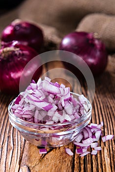 Some fresh Red Onions (diced)