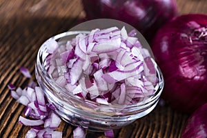 Some fresh Red Onions (diced)