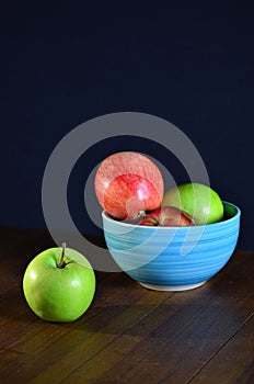 Apples on the table