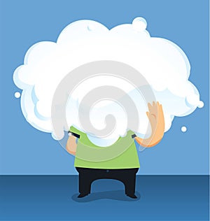 Some guy in the cloud photo