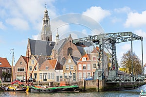 historical buildings on the Marnixkade, Maassluis, The Netherlands photo