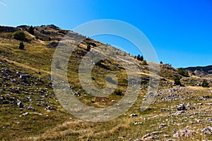 Some kind of hill on the mountain Bjelasnica, Bosnia and Herzegovina photo